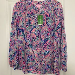 NWT Lilly Pulitzer Muti La Playa Elsa Top X-Small